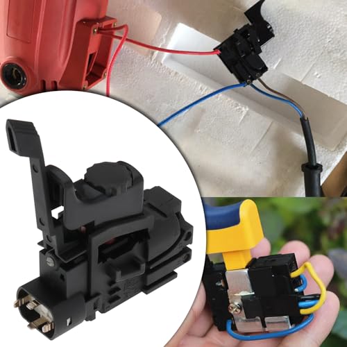 The Lord Of The Tools 1PC Interruttore Regolatore Di Velocità 1617200077 1617200056 Compatibile Con Bosch GBM13-2RE PBH240RE GBH2SR PSB500R Nero - 2