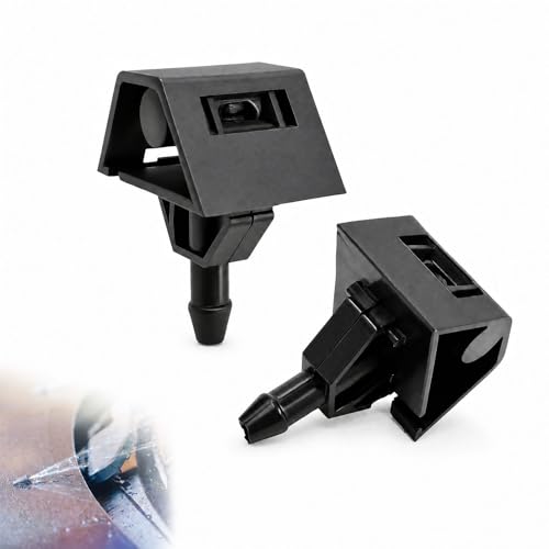 Image of 2Pcs Adjustable Windscreen Washer Nozzles for Nissan Qashqai J10 J11 2007-2018, Wiper Spray Washer Jet, OEM Replacement 28932JD000 289306MA0A