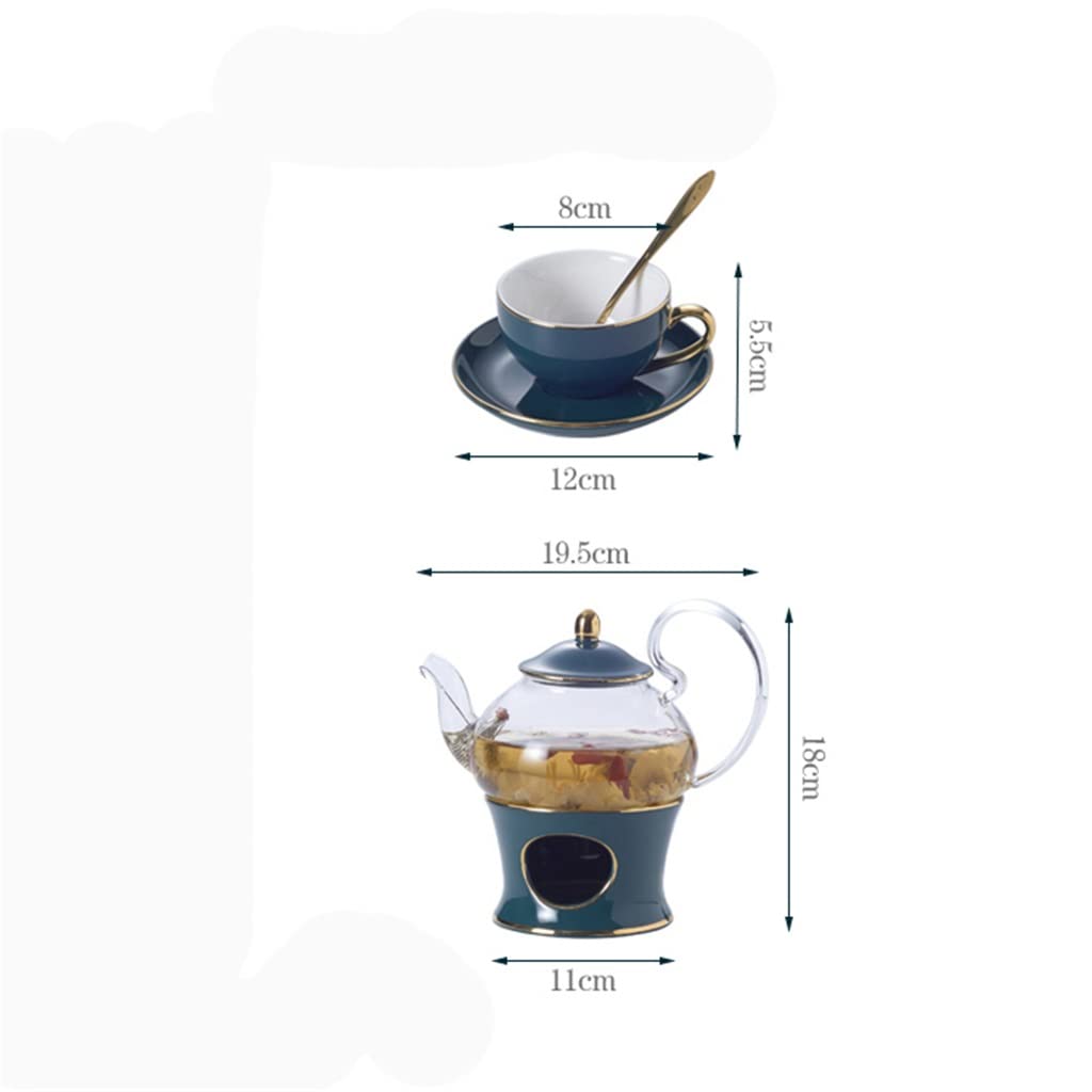 Wykwintny kubek nordycki ceramiczny zestaw do herbaty porcelanowy zapachowy dzbanek do herbaty z sitkiem do kandlera kwiatowy zestaw czajniczek kubek do kawy herbata/zielony/jak pokazano