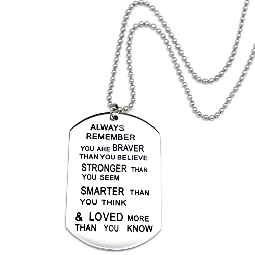 O.riya You Are Braver Than You Believe Necklaces / Keyring Jewellery(White) #TOP1