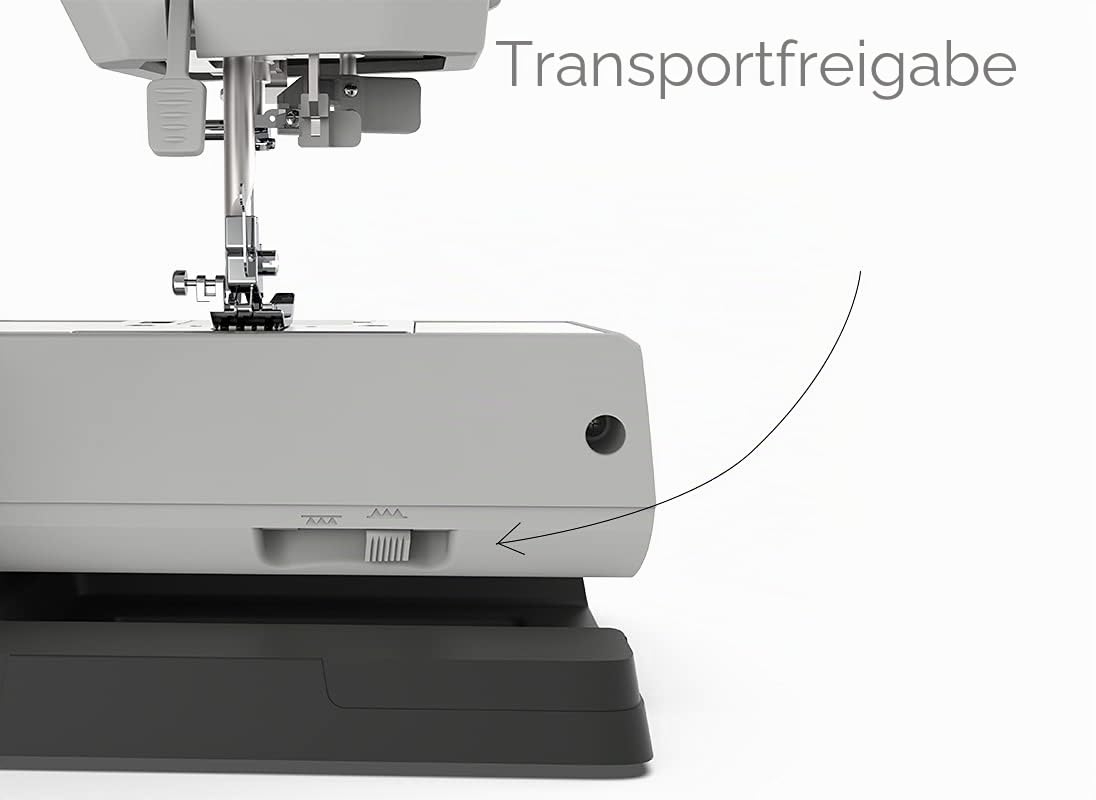 Necchi Q132A Nähmaschine, innen aus Aluminium-Druckguss, Schale aus ABS, Schwarz, Regular