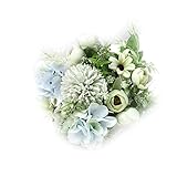 Matériau en soie : boule de fleurs utilisant un matériau en soie, transition de teinture naturelle, effet décoratif plus réel, ne se fanera pas.