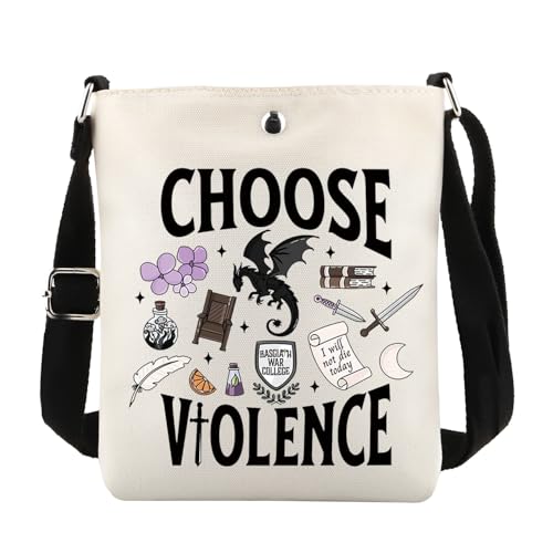 MAOFAED Literary Crossbody Bag, Fantasy Reader Gift,Bookish Merchandise, Fantasy Book Lover Gift (chooseolence)