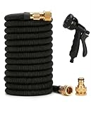 Tubo da Giardino Estensibile Ispessito 15m 50FT Canna Acqua con 8 Funzioni con Pistola Acq...