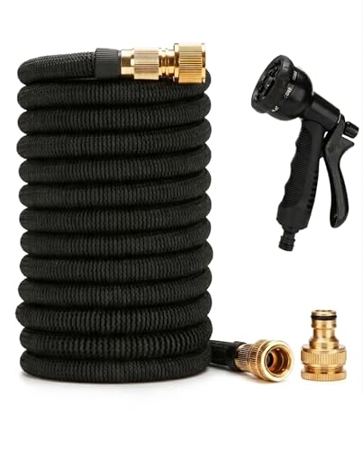 Tubo da Giardino Estensibile Ispessito 15m 50FT Canna Acqua con 8 Funzioni con Pistola Acqua…