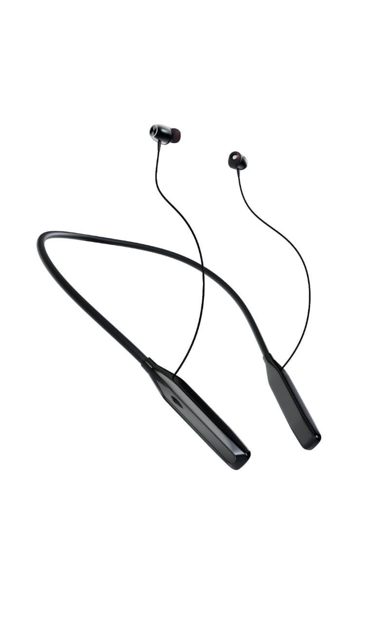 TOP Sound Magnetic Bluetooth Neckband | Wireless in-Ear Earphones with Mic | Deep Bass, 30H Playtime, Type-C Fast Charging, IPX5 Waterproof, Noise Isolation | Lightweight Headphones (Black)