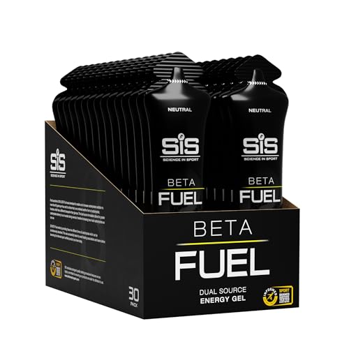 Science in Sport Beta Fuel Gel 30 x 60 ml Non-Flavoured - Energy-Rich Carbohydrate Gel with 40 g Carbohydrates Easily Digestible Energy Gel for Optimal Performance