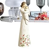 Estatua Madre E Hija - Estatua Resina Para Escritorio Decoración Del Hogar - Escultura Madre E Hija Abrazándose - para Hogar Escritorio Estantería Mesita de Noche Dormitorio Cumpleaños Día de la