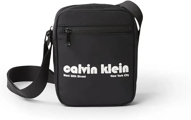 Calvin Klein Jeans Men's CKJ GRAPHIC CK REPORTER LV04G3180G Crossover, Black Black, One Size