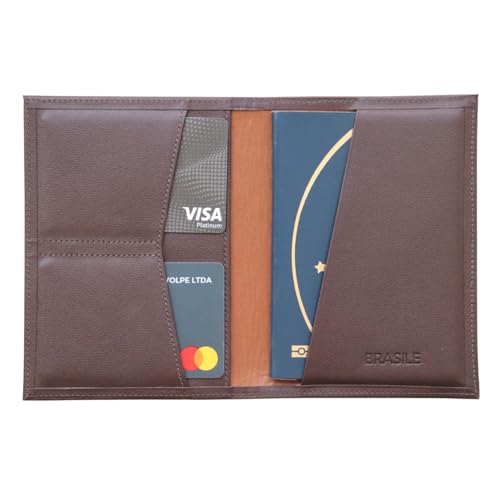 Carteira Porta Passaporte (Marrom)