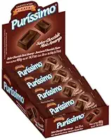 Chocolate em Barra Puríssimo Meio Amargo 400g – 20 Unidades de 20g | Ideal para Revenda, Lanches e Brindes