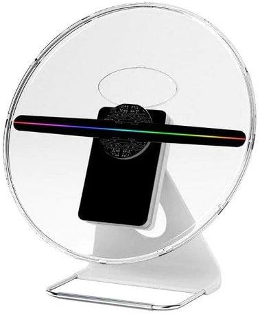 2020 New 6H Rechargable 3D Hologram Fan (30CM or 12 INCH) Holographic Business Display Projector IDISKK Photo and 512P HD Video Advertising Projector Fan for Shops Office Home