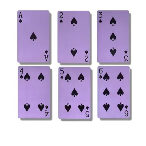 Generisch 2X 54 Karten Standard Spielkarten Pokerkarten Lila