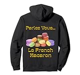 Macarrones de almendra, camisetas de galletas coloridas, camisetas de compras, camisetas de lengua francesa, historia de Francia, revolución francesa, Francia medieval, galletas favoritas de Catherine of the Medici, reyes, dukes, señores, caballeros, chevaliers, golosinas alimentarias, camisetas de clase de cocina