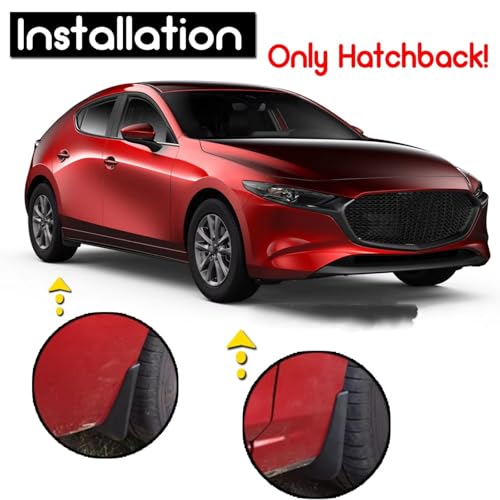 Garde-boue évasés Mazda 3 BP 2019-2022 accessoires auto berline - 5
