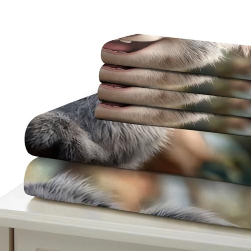 Housse de couette chaton mignon parure de lit microfibre 220x240cm - 7