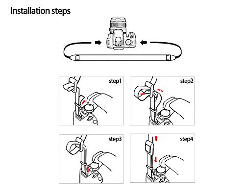 Elvam Universal Men And Women Camera Strap Belt Compatibla With All Dslr Camera And Slr Camera - Black Flower #TOP4