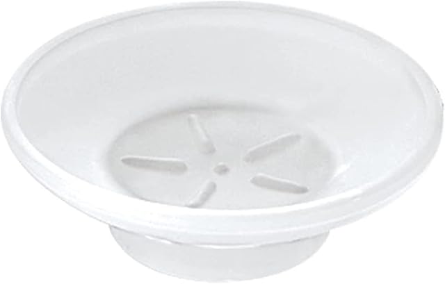 MLZYKYJZ Glass Soap Dish, Replacement Round Frosted Matt Glass Soap Case Dish Soap Holder Universal Accessories for Shower Bathroom, Hotel Soap Box Tray, Soap Storage Container for Shower, L, BLB-003