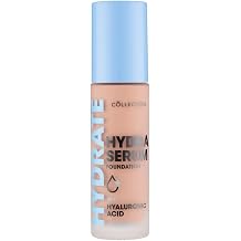 Collection Cosmetics Hydra Serum Foundation, Breathable Formula for Glowy Skin, 30ml, Light Vanilla
