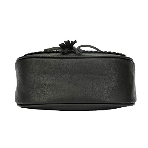 Kkxiu Casual Flap Saddle Crossbody Bags For Women Purses And Handbags With Tassel (Z-Black) #TOP3