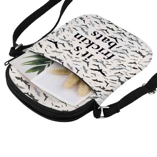 JXGZSO Bat Lover Gift It's Frickin Bats Crossbody Bag Spooky Season Merch Spooky Bat Gift4