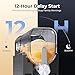 Slushie Machine, No Ice Needed Slushy Maker for Home, Real-Time Temp Display, Frozen Drink Maker with 6 Preset Programs for Ice Cream, Frappés, Milk Shake and More, Black, 1 Pack+3Modes