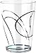 Corelle Coordinates by Reston Lloyd Simple Lines Acrylic Square Juice Glasses, 8-Ounce, Set of 6