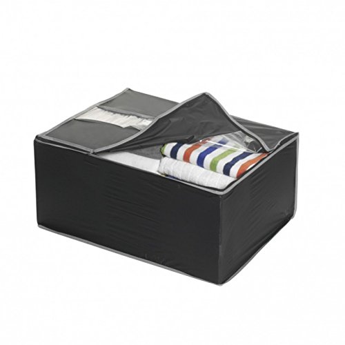 AXENTIA - Jumbo Box 59x45x28 cm schwarz/grau PEWA 40 g/m²