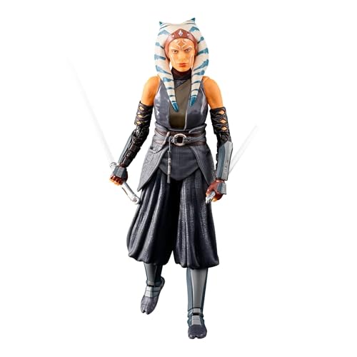 STAR WARS Boneca The Black Series The Mandalorian, Figura 15 cm - Ahsoka Tano - F4349 - Hasbro,multi