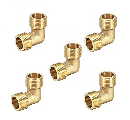 Meltec Brass 1/2 Inch 90 Degree Elbow Male Connector for Air hose, Pipe line, Hydraulic systems, Gardening, Plumbing, Gas Lines, Fuel Pipelines, Water Irrigation (Pack of 2) (B09HXYMZ2R) Amazon Price History, Amazon Price Tracker