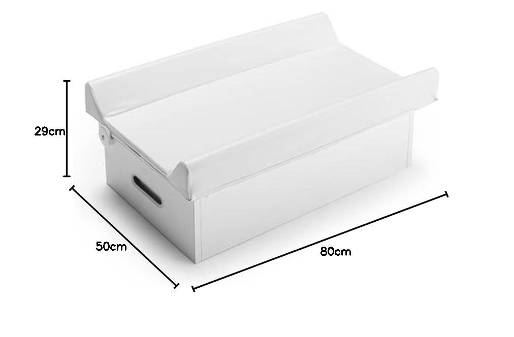 G.A. | Baby Collection – Bañera para bañera con tapa y cojín 80 x 50 x 29 cm, bañera de diseño ergonómico con asiento antideslizante, fabricada en Italia