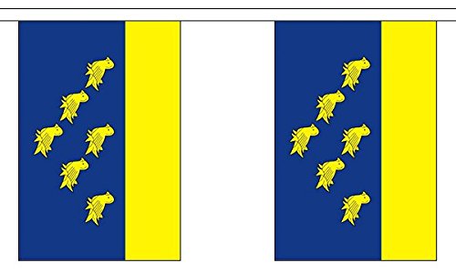 Flagtex West Sussex Fabric Bunting – 9m with 30 Flags – Premium Indoor & Outdoor Decoration — image 1