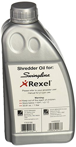 Swingline GBC Shredder Oil, For SelfOil TAA Compliant Shredders, 1 Liter (1753190)