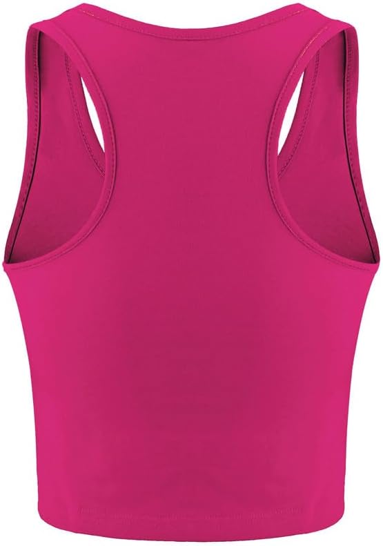 Boao 4 Pieces Basic Crop Tank Tops Sleeveless Racerback Crop Top for Women - Image 6