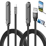 Conception Innovante de Support Invisible :Ce chargeur téléphone intègre un support pliable en alliage de zinc ultra-mince, transformant votre câble en une station de visionnage stable. Idéal pour regarder des films ou passer des appels vidéo en mains libres tout en chargeant, il offre un angle de vue ergonomique sans encombrer votre espace de bureau ou de chevet
