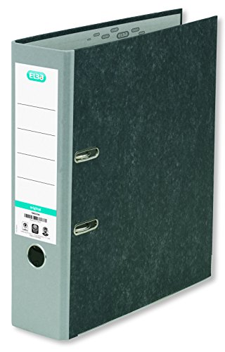 Preisvergleich Produktbild Elba Ordner A4, Smart Original Wolkenmarmor, 8 cm breit, grau, 1 Stück