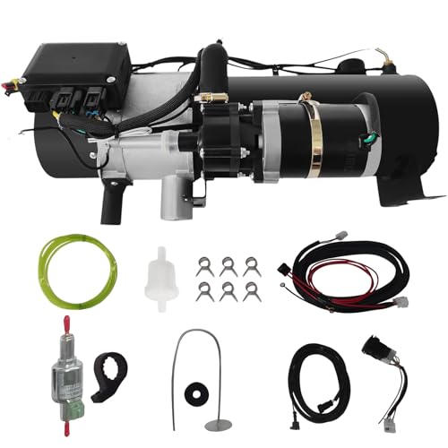 ZHIMAI Riscaldamento Idraulico Diesel 12V 10KW in Acciaio Inox 310s per Barca, Roulotte, Camper – Riscaldamento Diesel 12V