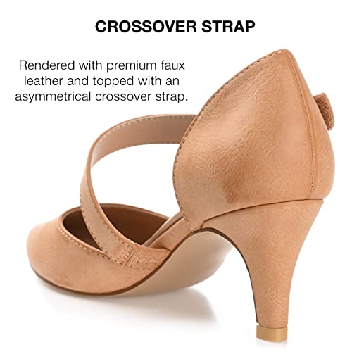 Journee Collection Wide D'Orsay Pumps with Heels4
