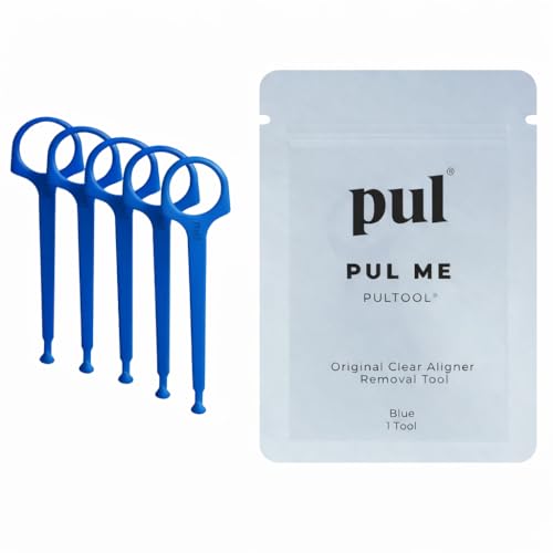 PUL 5個パック アライナー取り外しツール – 透明アライナー、トレイ、ナイトガード用のInvisalignリムーバーツール&リテーナーフック–再利用可能なInvisalignアクセサリー、アライナーフック&リテーナー取り外しフック – ブルーの商品画像（Amazon）
