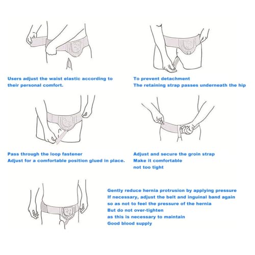 Faja para hernia ajustable para hombre talla única miniatura 5