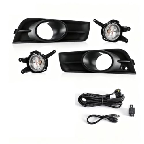 Cadre couverture phare antibrouillard LED pour Chevrolet Cruze 2009-2014 avec feu jaune arrière