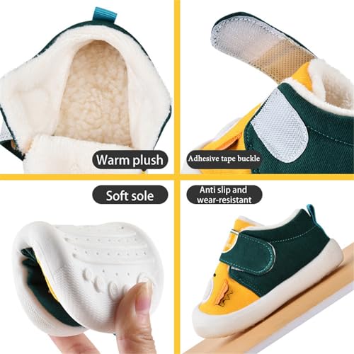 Toddler Baby Boy Girl Sneakers Fall and Winter Soft Sole Non Slip Padded Cotton Shoes High Neck Shoes for Boys4