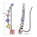 Sterling Silver Climber Earrings for Women 7 Crystals Ear Cuffs Cartilage Hypoallergenic Jewelry Dainty Fashion Birthday Gift for Women (Colorful)