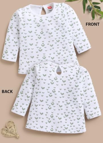 Image of LuvLap Baby Girls 100% Cotton Full Sleeve Girls Top Pack of 4