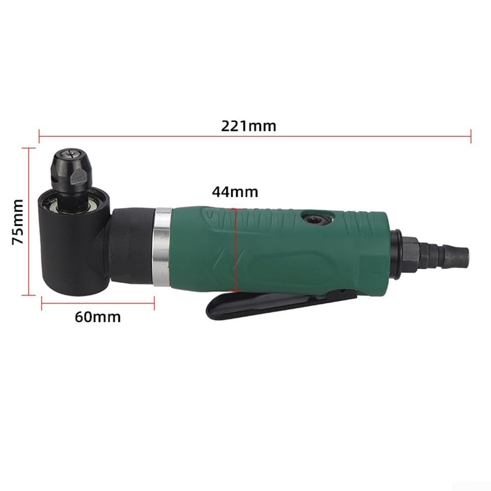 Smerigliatrice angolare ad aria compressa 12000 giri/min 90 gradi leggera | 12000 giri/min potenza, design leggero, riduce l'affaticamento, ideale per lunghi utilizzi, angolo di 90 gradi