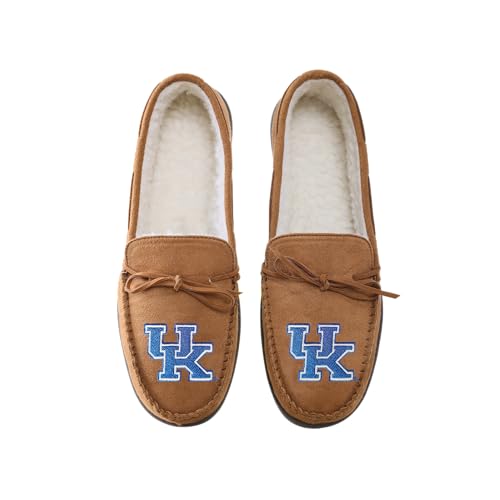 Image of FOCO NCAA Mens NCAA College Team Logo Moccasin Slippers