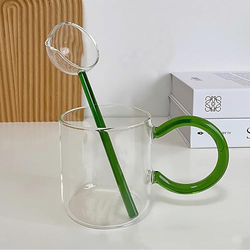 Image of PANCA Glass Stirring Spoon, Heat Resistant Crystal Clear Borosilicate, Multipurpose (Set of 1, 26cm)