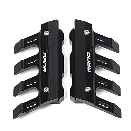 Für Aprilia MANA850 MANA 850 Motorradzubehör Kotflügel Seitenschutzblock Kotflügel Vorne Seite Anti-Fall Slider Anti-Herbstrahmen-Schieberegler (Farbe : Schwarz)