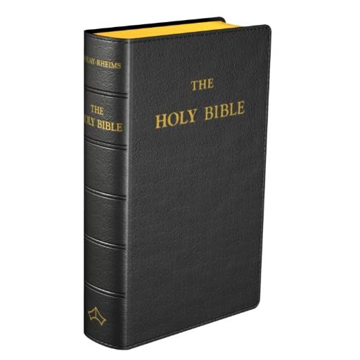 Douay-Rheims Bible [Pocket size, black flexible cover]
