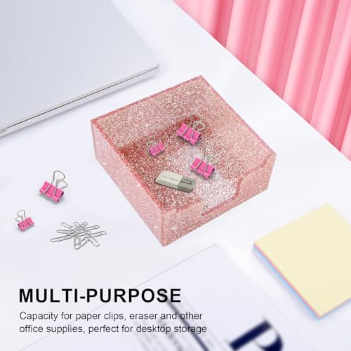 Distributeur de notes adhésives chic or rose, idée cadeau bureau